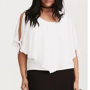 Torrid size 4 layered crepe top